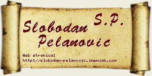 Slobodan Pelanović vizit kartica